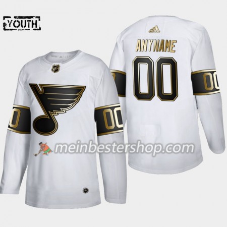 St. Louis Blues Custom Adidas 2019-2020 Golden Edition Weiß Trikot Authentic - Kinder